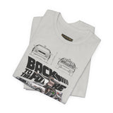 Futuristic Retro Sci Fi Time Travel Car Blueprint Art Unisex Heavy Cotton Tee Premium Streetwear For Vintage Car Lovers Collectors And Enthusiasts