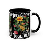 Heart Flower Accent Coffee Mug Bold Anatomical Heart Floral Design Motivational Ceramic Cup Empowering Symbol of Love Strength and Vitality Perfect Gift for Coffee Lovers Friends Birthdays Office Desk and Cozy Tea Moments