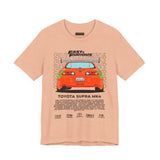 Legendary Orange Street Machine Rear View Unisex Heavy Cotton Tee Powerful JDM Inspired Car Art Graphic Shirt for Collectors and Gearheads