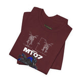 MT07 Inspired Hypernaked Motorcycle Art Unisex Heavy Cotton Tee Bold Rider Streetwear Graphic Apparel