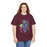 Galactic Dream Astronaut Neon Art Unisex Heavy Cotton Tee Bold Cosmic Streetwear Graphic T Shirt Vibrant Space Design Comfortable Classic Fit Everyday Wear Perfect Gift for Sci Fi Lovers and Creative...