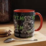 Money Mindset Accent Coffee Mug 11oz 15oz Motivational Hustle Grind Wealth Entrepreneur Graphic Ceramic Mug Bold Streetwear Inspired Success Lifestyle Cup