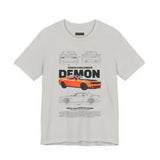 Firestorm Muscle Car Blueprint Design Unisex Heavy Cotton Tee Powerful Retro Performance Art Shirt for Streetwear Lovers & Collectors