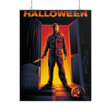 The Silent Stalker Matte Vertical Poster Retro Horror Wall Art Dark Cinematic Halloween Décor Gift for Horror Fans and Fall Aesthetic Homes