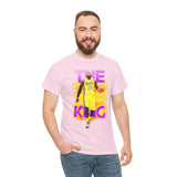 The Court Monarch Unisex Heavy Cotton Tee Basketball Power Graphic Shirt Streetwear for Athletes Hustlers and Motivational Sports Lovers