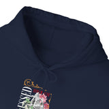 Blessed Praying Hands Floral Christian Graphic Unisex Heavy Blend Hooded Sweatshirt Faith Inspired Religious Streetwear Bold Motivational Hoodie