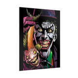 Jocker Sinister Grin Glossy Poster Dark Gothic Wall Art Psychological Expression Bold Horror Design Cinematic Home Decor Collector Piece For Visionary Creatives And Fearless Souls