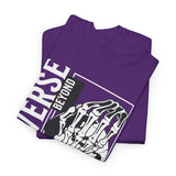 Universe Beyond The Cosmos Unisex Heavy Cotton Tee Graphic Black T Shirt Skeleton Hand Space Infinity Streetwear Futuristic Sci Fi Artistic Fashion Outfit