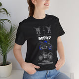 MT07 Inspired Hypernaked Motorcycle Art Unisex Heavy Cotton Tee Bold Rider Streetwear Graphic Apparel