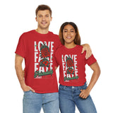 Love Fake Friendship Rose Graphic Unisex Heavy Cotton Tee Bold Statement Streetwear T Shirt Empowering Artistic Floral Design for Self Expression Perfect Gift for Friends Birthdays Parties Casual Wear
