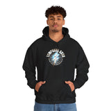 Temporal Echo Lightning Globe Graphic Unisex Heavy Blend Hooded Sweatshirt Futuristic Sci-Fi Streetwear Hoodie Bold Energy