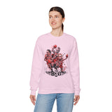 Legends On Court Unisex Heavy Blend Crewneck Sweatshirt Basketball Streetwear Athletic Graphic Pullover Bold Sports Design Perfect Gift For Gym Lovers Urban Fashion Festivals And Basketball Fans