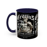 Cronus The Dark Sovereign Accent Coffee Mug 11oz 15oz Greek Mythology Statue Graphic Gothic Streetwear Bold Artistic Ceramic Cup