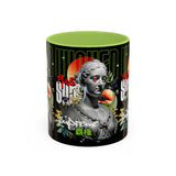 Wicked Supreme Accent Coffee Mug 11oz 15oz Statue Art Graphic Cup Supreme Inspired Streetwear Bust Design Bold Daily Motivation Ceramic Gift Drinkware