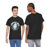 Temporal Echo Lightning Globe Graphic Unisex Heavy Cotton Tee Bold Streetwear Past Present Future Inspired T-Shirt