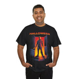 The Silent Stalker Unisex Heavy Cotton Tee Retro Horror Graphic Shirt Halloween Streetwear Creepy Night Design for Fall Parties and Dark Aesthetic Lovers