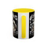 Cronus The Dark Sovereign Accent Coffee Mug 11oz 15oz Greek Mythology Statue Graphic Gothic Streetwear Bold Artistic Ceramic Cup