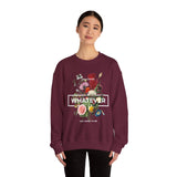 You Can Be Whatever Motivational Crewneck Sweatshirt Comfortable Unisex Pullover Bold Floral Empowerment Design Streetwear Positive Vibes Cozy Everyday Wear Perfect Gift for Dreamers Friends and Free...