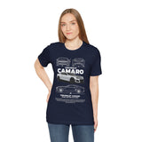 Camaro American Muscle Power Coupe Illustration Unisex Heavy Cotton Tee Premium Streetwear Graphic for Gearheads and Car Enthusiasts