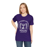 Mossad Emblem Heritage Emblem Blue Seal Unisex Heavy Cotton Tee Artistic Symbol Cultural Inspired Graphic Design Vintage Style Statement Shirt Travel Gift Everyday Wear
