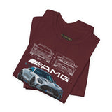 Silver Performance Coupe Front View Art Unisex Tee Luxury Speed Streetwear Automotive Graphic Shirt