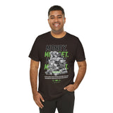 Money Mindset Unisex Jersey Short Sleeve Tee Graphic Black T Shirt Hustle Grind Wealth Entrepreneur Motivational Streetwear Bold Artistic Fashion Outfit