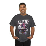 Aliens Exist UFO Graphic Unisex Heavy Cotton Tee Sci Fi Streetwear T Shirt Extraterrestrial Space Alien Design
