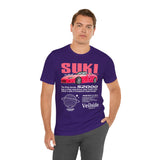 Pink Custom Roadster Blueprint Art Unisex Heavy Cotton Tee Retro Tuner Inspired Streetwear Graphic Shirt for Car Lovers and Daily Casual Wear