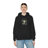 Break Bread Halftone Art Unisex Heavy Blend Hooded Sweatshirt Bold Urban Streetwear Hoodie Premium Hustle Design Comfortable Warm Everyday Wear for Confident Men Women Gift for Street Style Lovers