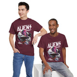 Aliens Exist UFO Graphic Unisex Heavy Cotton Tee Sci Fi Streetwear T Shirt Extraterrestrial Space Alien Design