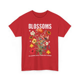Blossoms Floral Graphic Unisex Heavy Cotton Tee Comfortable Streetwear Timeless Charm Motivational Nature Inspired T Shirt Perfect Gift for Garden Lovers Friends Birthdays Casual Everyday Wear