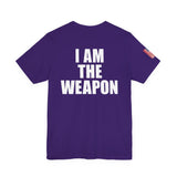 I Am The Weapon Unisex Heavy Cotton Tee Motivational Tactical Mindset Streetwear Bold Warrior Energy Graphic TShirt For Confidence Training Gym Wear Everyday Power Statement