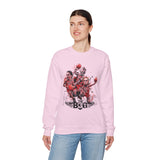 Legends On Court Unisex Heavy Blend Crewneck Sweatshirt Basketball Streetwear Athletic Graphic Pullover Bold Sports Design Perfect Gift For Gym Lovers Urban Fashion Festivals And Basketball Fans