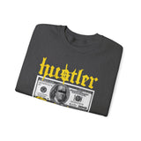 Hustler Original Money Maker Unisex Heavy Blend Crewneck Sweatshirt Streetwear Graphic Bold Dollar Bill Print Motivational Entrepreneur Pullover