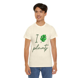 I Love Plants Unisex Heavy Cotton Tee Eco Friendly Botanical Leaf Nature Lover Green Gardening T Shirt Sustainable Plant Parent Gift For Gardeners