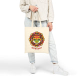 Kathakali Tote Bag Kerala Traditional Dance Art Canvas Bag Indian Culture Onam Festival Malayalam Heritage Ethnic Graphic Reusable Shopping Bag