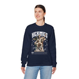 Hermes Greek Mythology Unisex Heavy Blend Crewneck Sweatshirt Ancient God of Communication and Travel Graphic Pullover