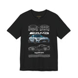 Aggressive Silver Widebody Supercar Blueprint Unisex Heavy Cotton Tee Performance Street Machine Graphic Shirt For Car Lovers And Gearheads