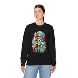 Skeleton Hustler Unisex Sweatshirt Bold Streetwear Graphic For Fearless Dreamers, Hustlers, And Alpha Creators