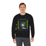 Stalked By Spectator Cyberpunk Anime Glitch Unisex Heavy Blend Crewneck Sweatshirt Japanese Streetwear Pullover