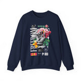 Freedom Snake And Rose Crewneck Comfortable Unisex Sweatshirt Motivational Streetwear Bold Floral Empowerment Design For Resilience And Strength Perfect Gift For Friends Birthdays Cozy Days Casual...