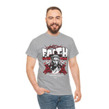 Faith Over Fear Jesus Crown Of Thorns Unisex Heavy Cotton Tee Christian Graphic Bold Religious Streetwear Motivational Bible Verse T Shirt