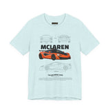 Orange Hypercar Blueprint Unisex Heavy Cotton Tee High Detail Automotive Art Streetwear Graphic for Car Enthusiasts and Daily Wear