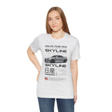Japanese Performance Coupe Skyline Inspired Unisex Streetwear Tee High Speed Racing Car Graphic Shirt JDM Culture Drift Style Automotive Art Design For Car Lovers Urban Fashion