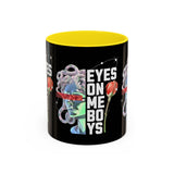 Eyes On Me Boys Medusa Accent Coffee Mug 11oz 15oz Mythological Streetwear Bold Empowerment Design Perfect Gift for Coffee Lovers Friends Birthdays Daily Motivation