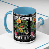 Heart Flower Accent Coffee Mug Bold Anatomical Heart Floral Design Motivational Ceramic Cup Empowering Symbol of Love Strength and Vitality Perfect Gift for Coffee Lovers Friends Birthdays Office Desk and Cozy Tea Moments