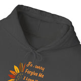 Unisex Ho’oponopono Sunflower Hoodie Heavy Blend Pullover Sweatshirt Healing Affirmation Spiritual Gratitude Mindfulness Positive Energy Streetwear