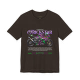 Kawasaki ZX10R Trickstar Anime Racing Unisex Heavy Cotton Tee Streetwear Superbike Graphic Tshirt Motorsport Fan Apparel