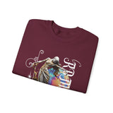 Sculptural Future Statue Art Graphic Unisex Heavy Blend Crewneck Sweatshirt Cosmic Greek Goddess Abstract Streetwear Pullover