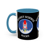 Rocket Science Rocks Accent Coffee Mug 11oz 15oz Space Lover Science Gift Black White Two Tone Ceramic Cup